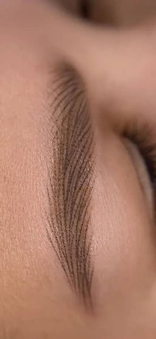 Комбинированная техника волосок + пудра